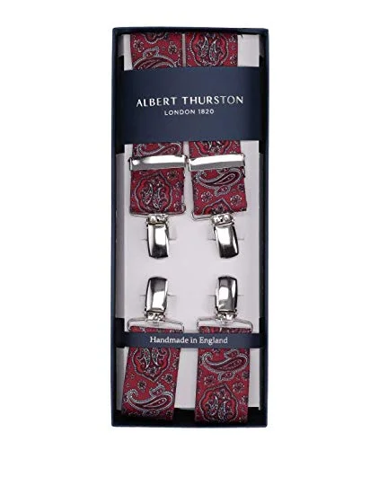 Albert Thurston bretels met paisley print