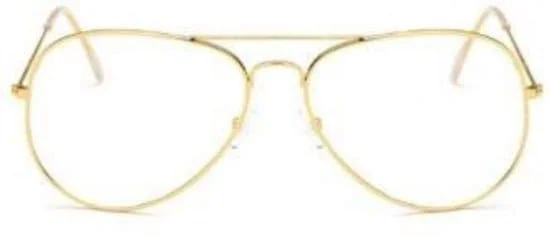 Beste goudkleurige bril zonder sterkte: Bril zonder sterkte met hoesje